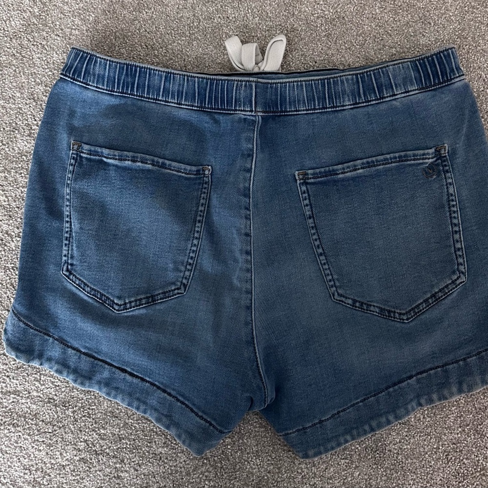 UpWest Denim Blue Women's size Large drawstring Shorts - Picture 4 of 5